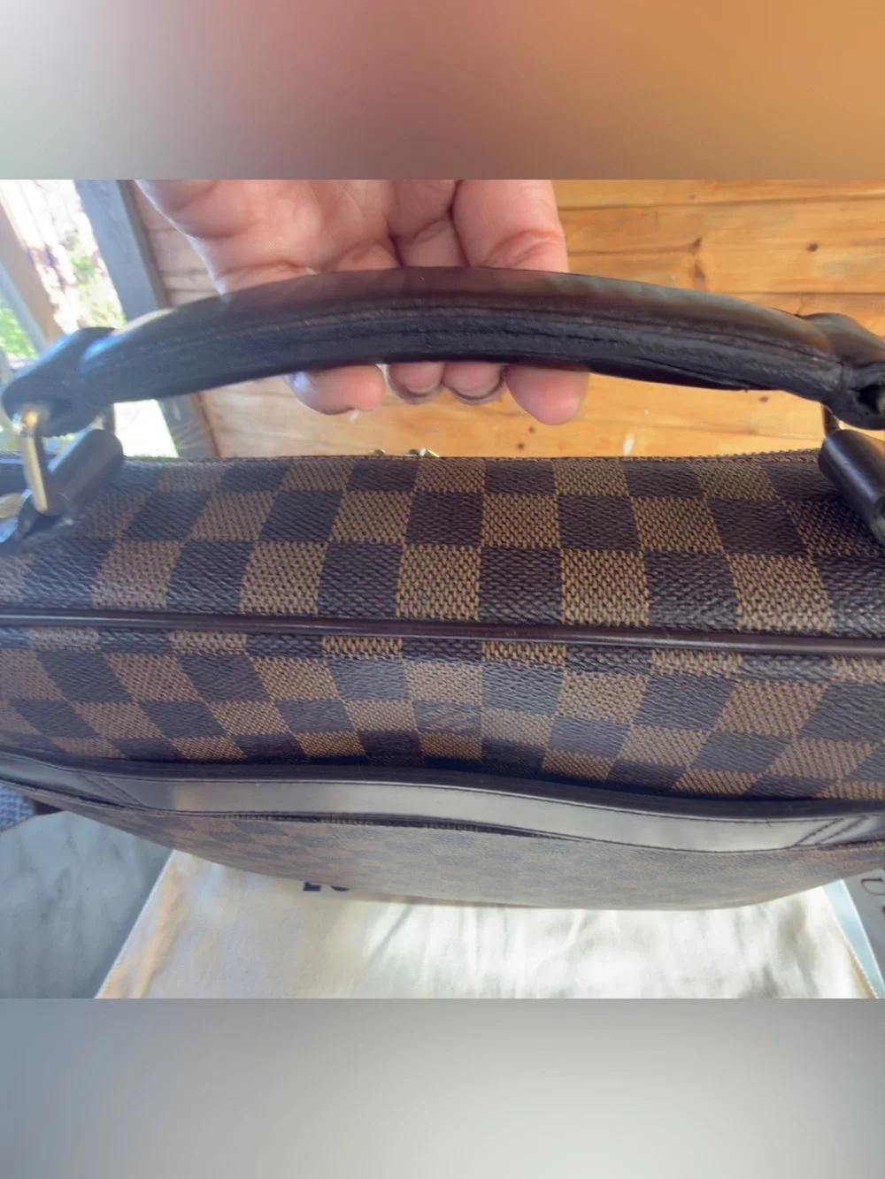Louis Vuitton Damier Ebene Porte Ordinateur Sabana Computer Case